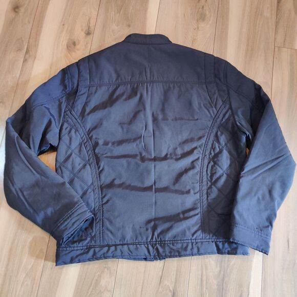 Michael Brandon Men's XLarge Jacket Black Racing Motorcycle Style Bomber Quilted - Picture 5 of 16